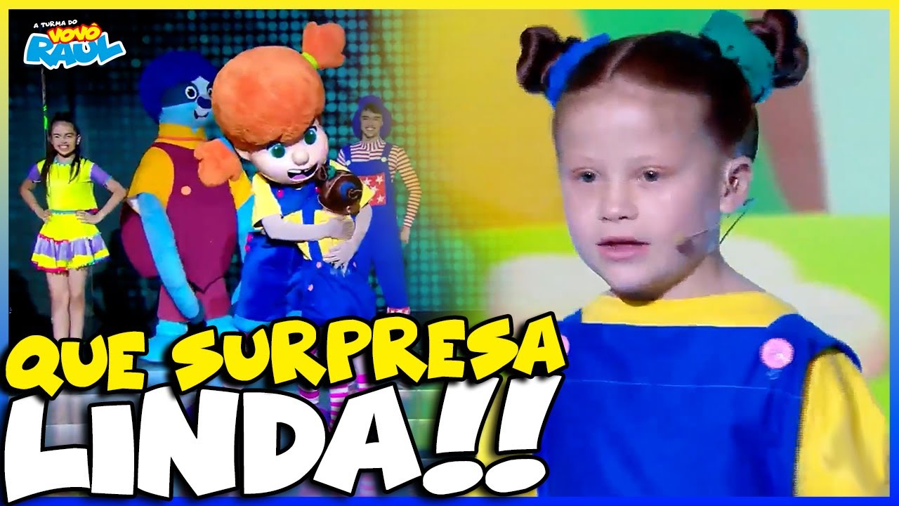 PEQUENA LUIZA RECEBE SURPRESA DE O DIARIO DE MIKA NO PALCO DO VOVÔ RAUL GIL