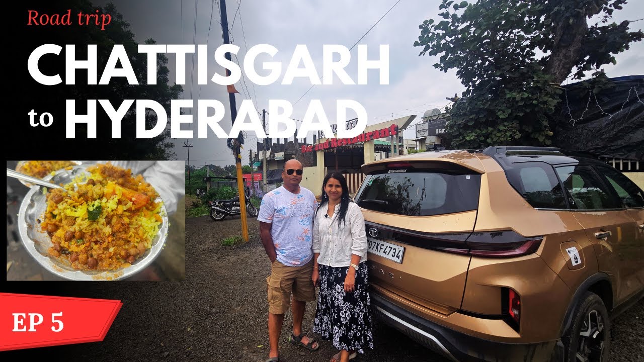 RoadTrip 2025|EP5|Bhilai to Hyderabad by car| Hyderabad to Bhilai by car| #tatasafarigoldedition