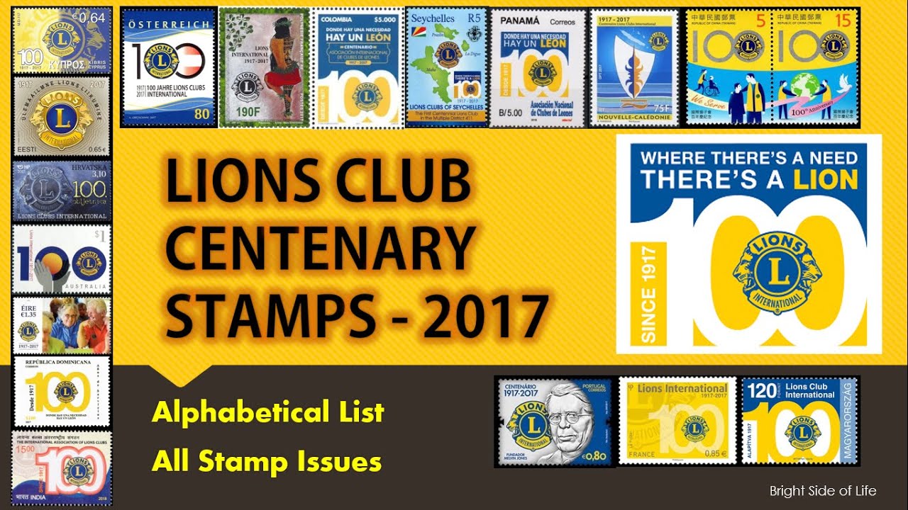 Lion's Club International Centenary Stamps 2017 A Magnificent Omnibus