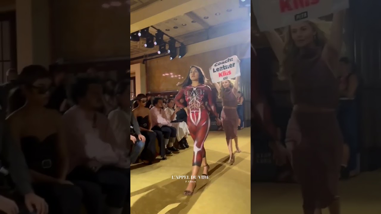Protest in the Coach runway at NYFW ...