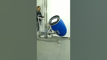 Svenema - Stainless steel lifter tilting a drum