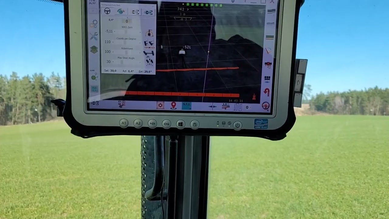vlog Karwiego 34  kalibracja czujnika skrętu w nawigacji AgOpenGps