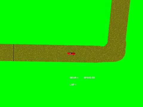 [pygame] minimal 2D racing game