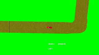 [pygame] minimal 2D racing game