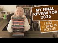 THE LAST 20 BOOKS I READ 2025!!! Overall its been a great year of reading 🤗 📖 📚#booktube #bookreview