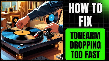 Record Player Tonearm Dropping Too Fast Fixed