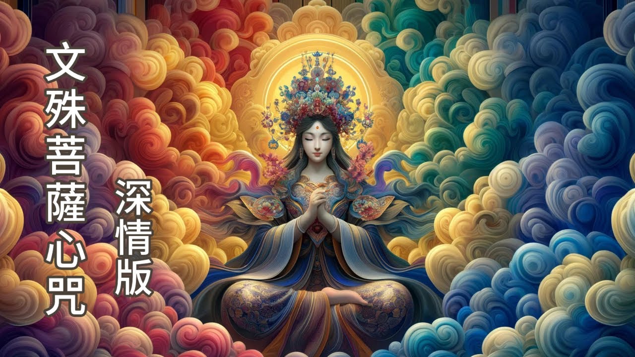 【文殊菩薩心咒】深情悅耳女聲108遍 | Relaxing Music for Positive Energy | Mantra of Manjusri| 文殊菩薩の心呪です| 大師姐獨家