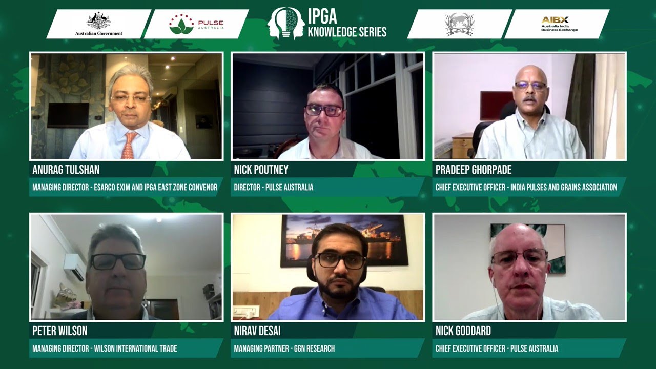 13.05.21 - IPGA Knowledge Series Chickpeas and Lentils Webinar with  Pulse Australia and Austrade
