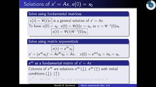 Matrix exponentials-2