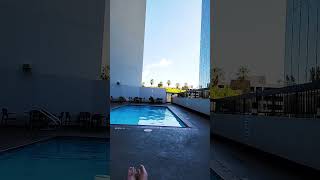 why am i shivering cold in california? empty pool and no sun there's your answer! #viralshorts #fun