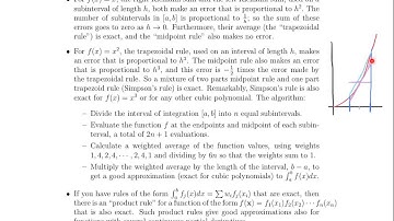 Math 23b. Week 3, Video 1: Numerical Integration (16.1)