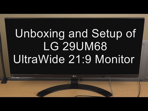 LG 29UM68 21:9 UltraWide Monitor Unboxing Setup & Construction Shot UHD 4K Edited 2560x1080 On Edius