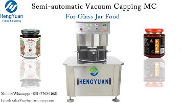 Semi-automatic vacuum capping machine for metal twist-off / lug cap with glass bottle sealing capper