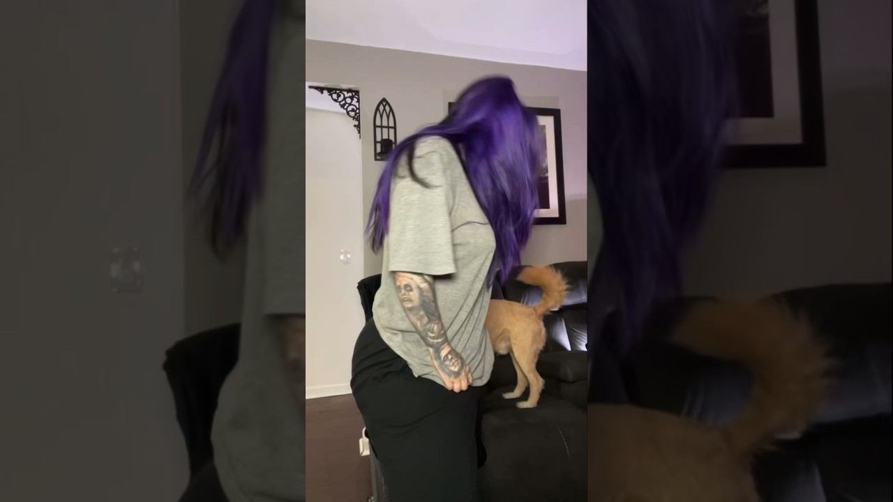 My dog wanted to be in it hehe💜