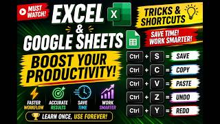 Best Excel Shortcuts &amp; Google Sheets Tips 💡 Beginner to Pro