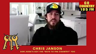 Is Chris Janson giving the "Keys to the Country" to his son?