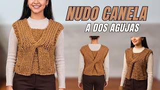 Cinnamon Knot Knit Vest | Women's Crisscross Design