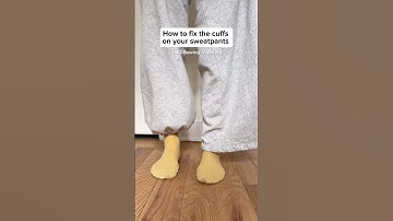 When your cat chewed off the elastic on your sweatpants *EASY FIX*