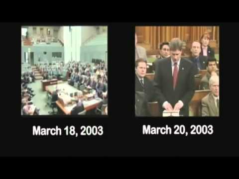 Australian and Canadian Prime Minister, Same Speech on Iraq