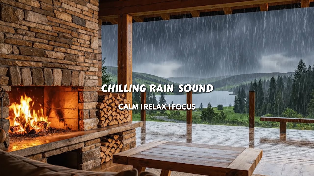 Lie down, close your eyes, and let the sound of rain guide you to sleep💤