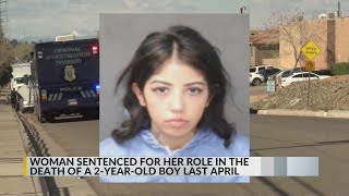 Albuquerque woman sentenced for her role in death of 2-year-old boy