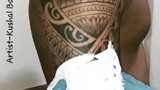 Artists-Kushal Bane  { Maori Arm Tattoo}