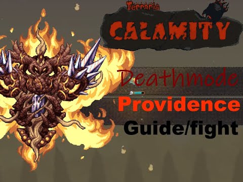 (Terraria Calamity Deathmode) Providence Fight/Guide - YouTube
