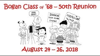 Bogan Class of 1968 50th Reunion Picture Collage Main Event August 25, 2018
