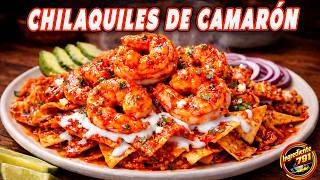 Download Lagu 🌶️ Shrimp Chilaquiles: Like you've never tasted them before | Delicious MP3