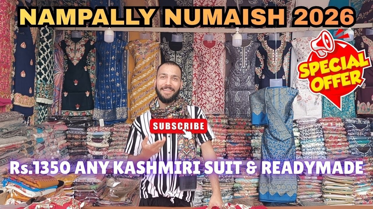 Rs.1350 ANY KASHMIRI SUIT | AB KASHMIR HANDLOOM | Nampally Exhibition 2026