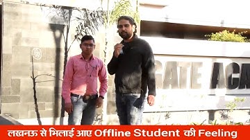 Unfiltered Review of GATE ACADEMY Bhilai Offline Student, Vipin Kumar
