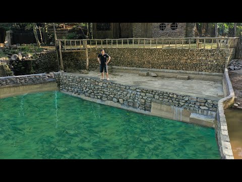 Build a Fish Pond wall: Young man Decided to raise Fish again from the beginning, will not give up