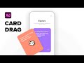 Adobe Xd Card Drag Animation - Tutorial