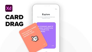 Adobe Xd Card Drag Animation - Tutorial