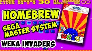 NEW HOMEBREW !!! WEKA INVADERS Sega Master System screenshot 2