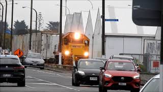 Trains in and out of Napier New Zealand July August 2022
