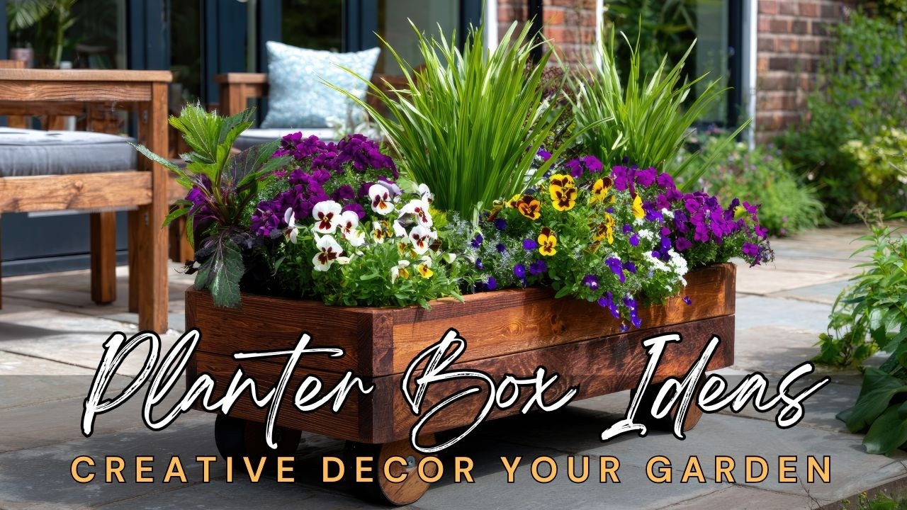 🌻 Потрясающие идеи для цветочных ящиков: 10 креативных способов украсить свой сад