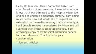 EHC How to Email Your Instructor