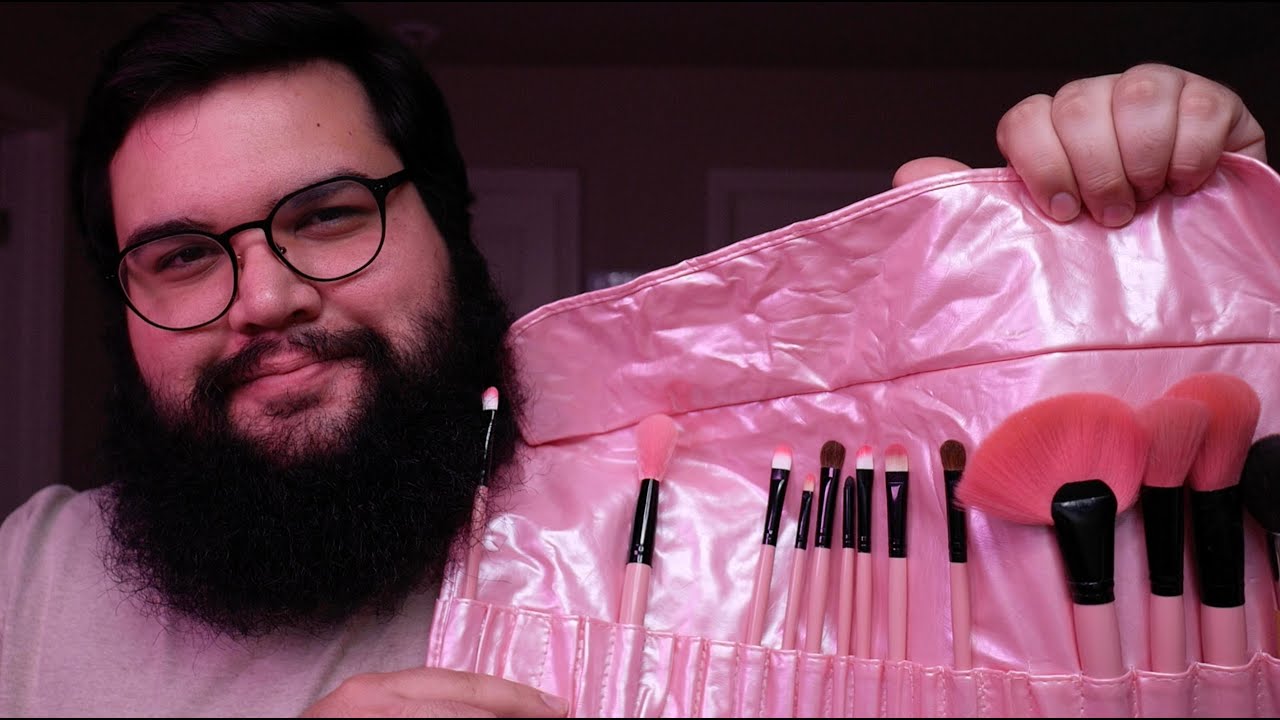 ASMR Pink Pouch (Tapping, Brushing, Stipples)