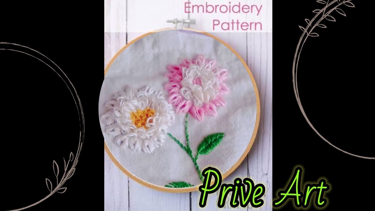 how to do interesting flower embroidery 