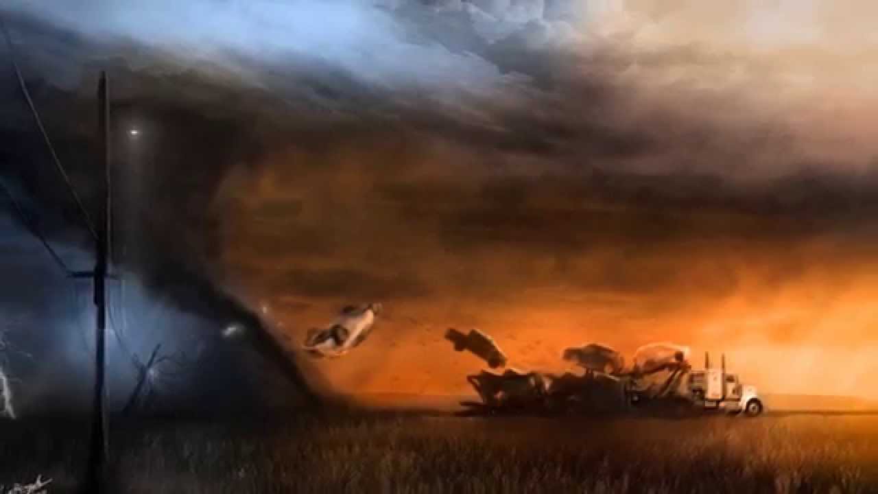 Birth of a tornado - Speed Paint in photoshop (HD) - YouTube