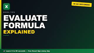 Debug Excel Formulas Instantly with Evaluate Formula 2024