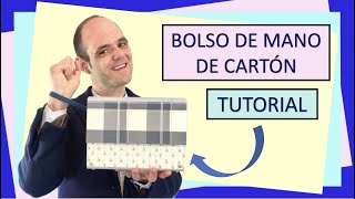 😍CREA TU PROPIO BOLSO DE MANO😍FACIL😍CARTONAJE CREATIVO😍BOLSA de cartón tutoríal cómo hacer DIY