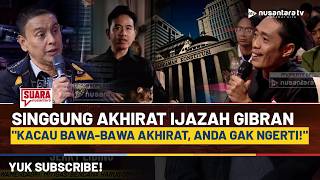 Cari-cari Ijazah Gibran! Dian Sandi Singgung Akhirat, Azam Khan Ngegas: Ini Kacau Bawa-bawa Akhirat!