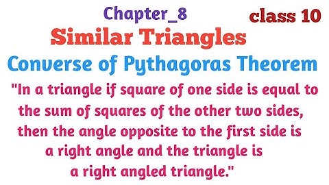 AP_TS//Class _10 Similar Triangles//Converse of Pythagoras Theorem in Telugu