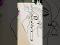 making krishna bhagwan with shading pencils