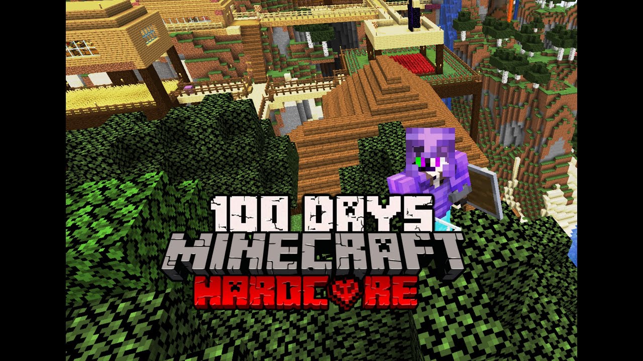 I spent 100 DAYS in Minecraft Hardcore amplified.. Here's what happened ...