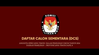 Dcs Anggota Dprd Provinsi Jawa Timur Dapil 8 Pada Pemilu Tahun 2024