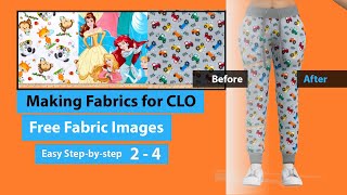 Making Pattern Fabrics Photoshop | CLO | Part 2
