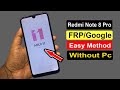 REDMI NOTE 8 PRO FRP BYPASS | REDMI NOTE 8 PRO (M1906G7G) FRP UNLOCK GOOGLE ACCOUNT BYPASS MIUI 11 |